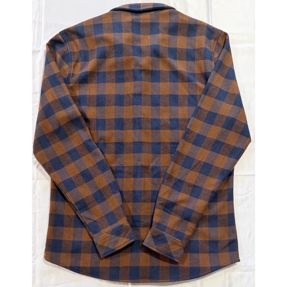 Nomad Thermal Lined Flannel Shirt - In Orange/Blue - Mens Size Medium - NWT - Picture 3 of 3